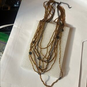 Brown Gold Beads As Is